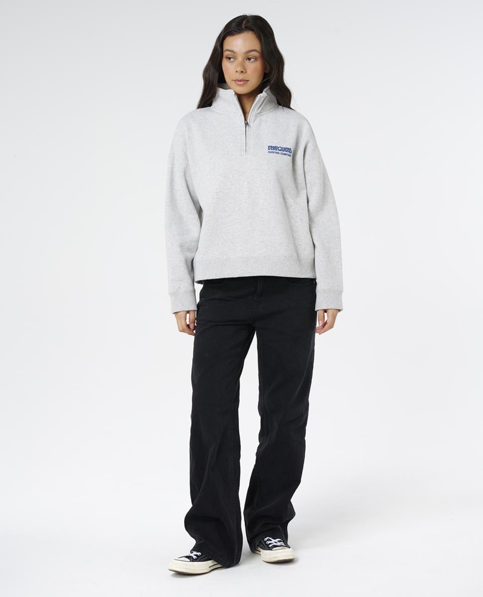 Rip Curl Surf Puff 1/4 Zip Grey Marle/navy. Rip Curl Sweats in Womens Sweats & Womens Jackets, Jumpers & Knits. Code: 07WWFL