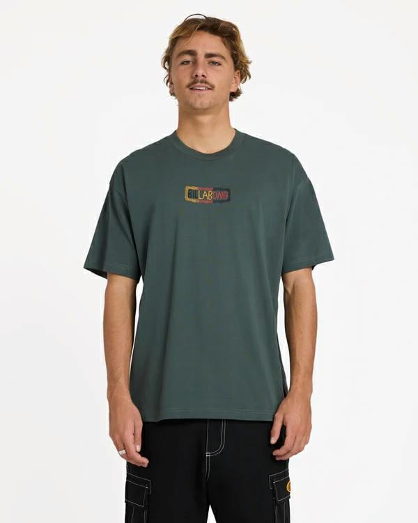 Billabong Otis Treble Ss Green Slate. Billabong Tees in Mens Tees & Mens T-shirts & Singlets. Code: 24A433592