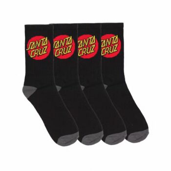 Santa Cruz Skateboards Classic Dot Sock 4pk 2-8 Black. Santa Cruz Skateboards Socks, Underwear, Pyjamas in Boys Socks, Underwear, Pyjamas & Boys Footwear. Code: SB123-SO01