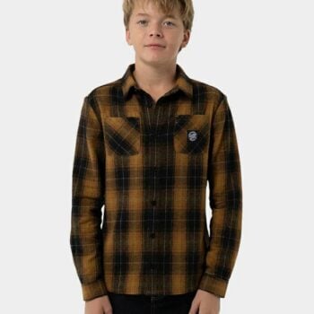 Santa Cruz Skateboards Mfg Axle Plaid Flan Shirt Ginger. Santa Cruz Skateboards Shirts - Long Sleeve in Boys Shirts - Long Sleeve & Boys Shirts. Code: SB126-BS21