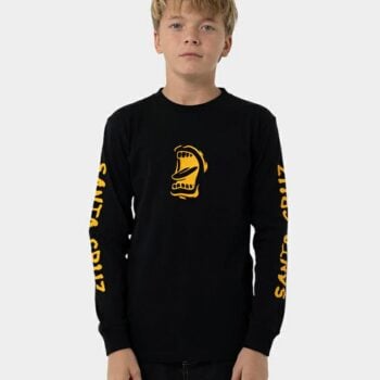 Santa Cruz Skateboards Scream Mouth Mono Ls Tee Black. Santa Cruz Skateboards Tees - Long Sleeve in Boys Tees - Long Sleeve & Boys T-shirts & Singlets. Code: SB126-LS01
