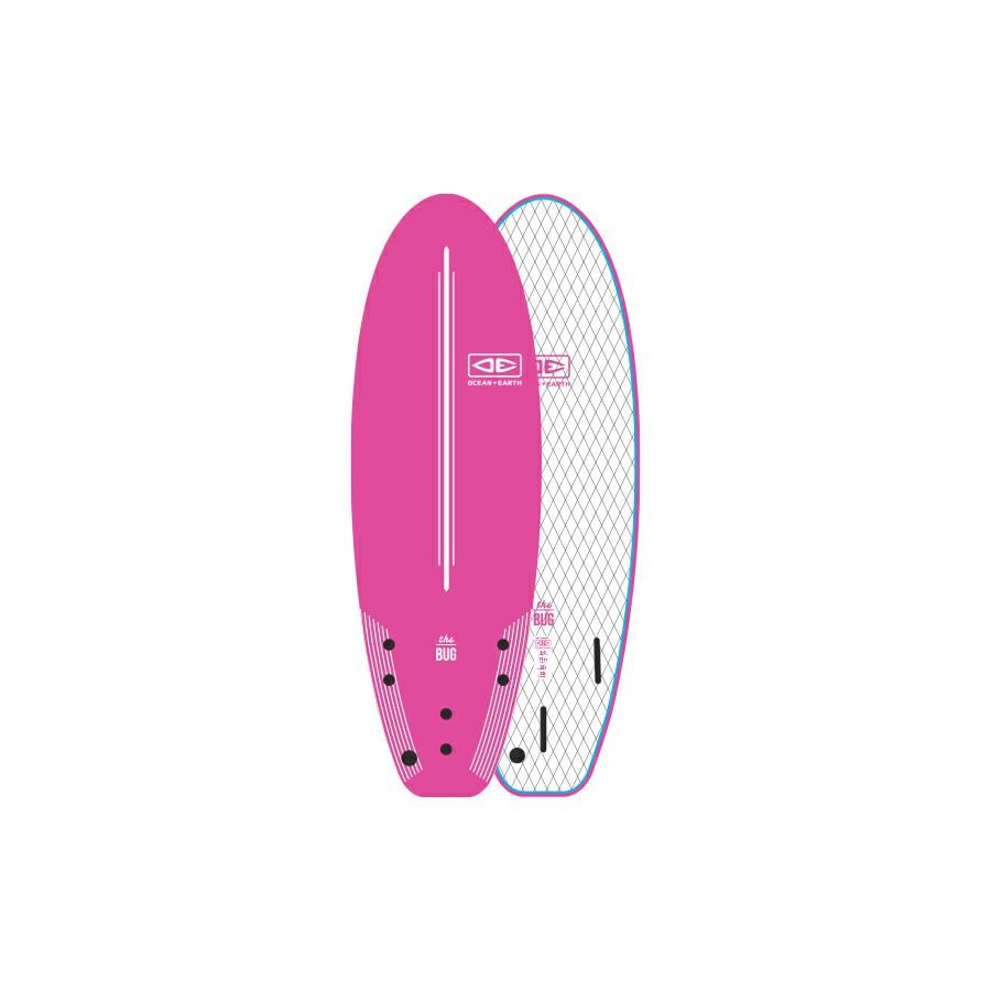 Ocean And Earth Bug Softboard 5.2ft Pink. Ocean And Earth Softboards in Boardsports Softboards & Boardsports Surf. Code: SBSO52