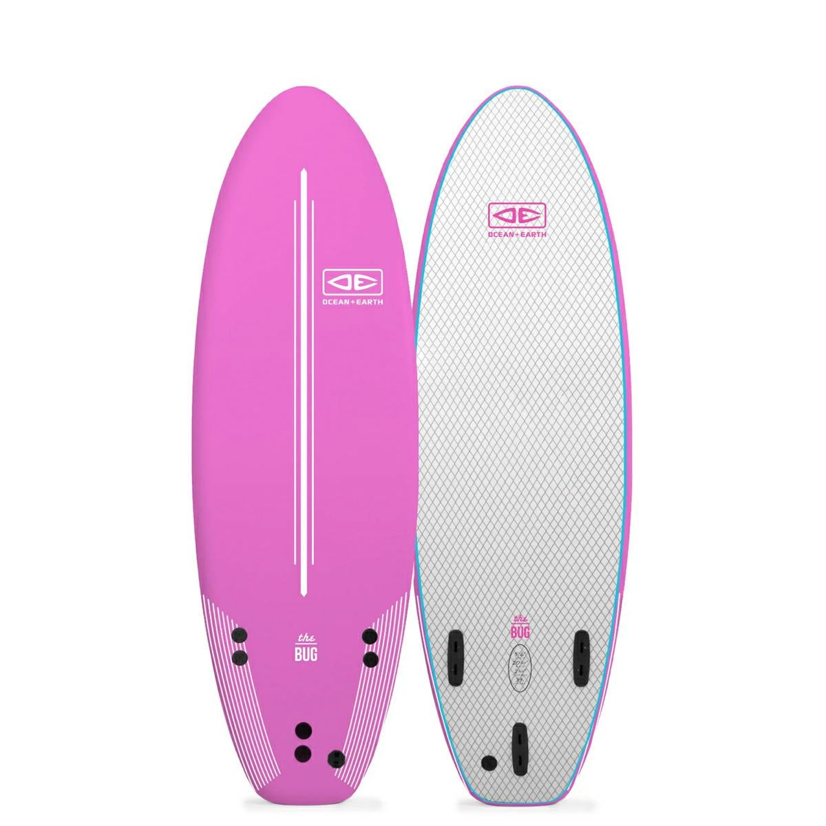 Ocean And Earth Bug Softboard 5.6ft Pink. Ocean And Earth Softboards in Boardsports Softboards & Boardsports Surf. Code: SBSO56
