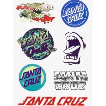 Santa Cruz Skateboards Multi Logo Sticker Sheet Multi. Santa Cruz Skateboards Stickers in Boys Stickers & Boys Accessories. Code: SU126-ST21