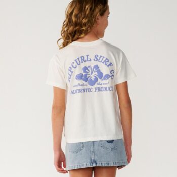 Rip Curl Surf Puff Relaxed Tee - Girls (8-14 Years) Bone/blue. Rip Curl Tees in Girls Tees & Girls T-shirts & Singlets. Code: 03EGTE