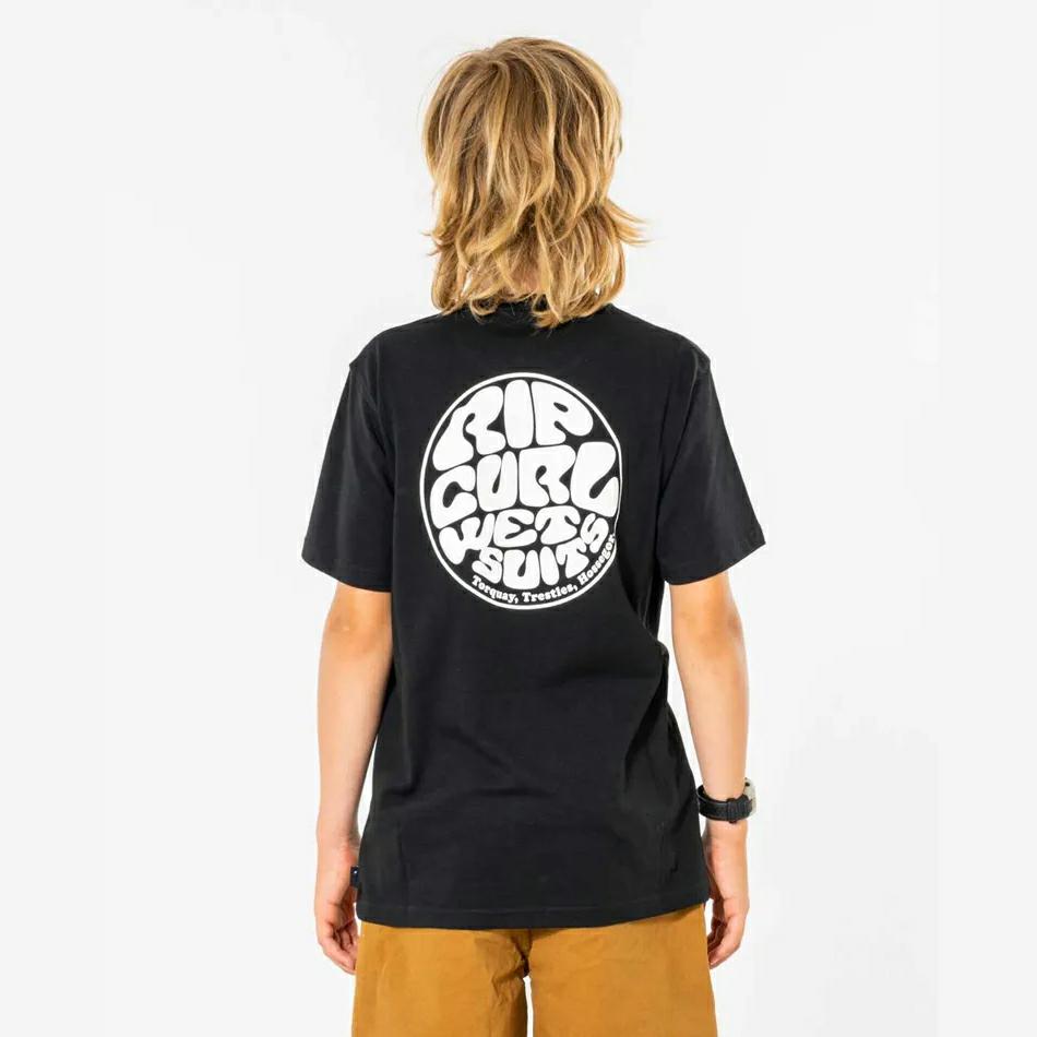 Rip Curl Wetsuit Icon Tee - Kids (8-16 Years) Black. Rip Curl Tees in Boys Tees & Boys T-shirts & Singlets. Code: 049BTE
