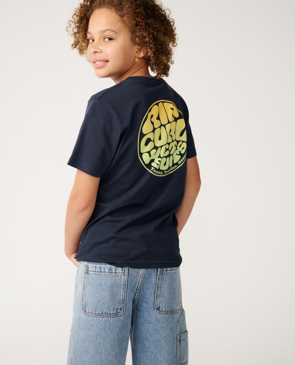 Rip Curl Wetsuit Icon Tee - Kids (8-16 Years) Midnight Navy. Rip Curl Tees in Boys Tees & Boys T-shirts & Singlets. Code: 049BTE