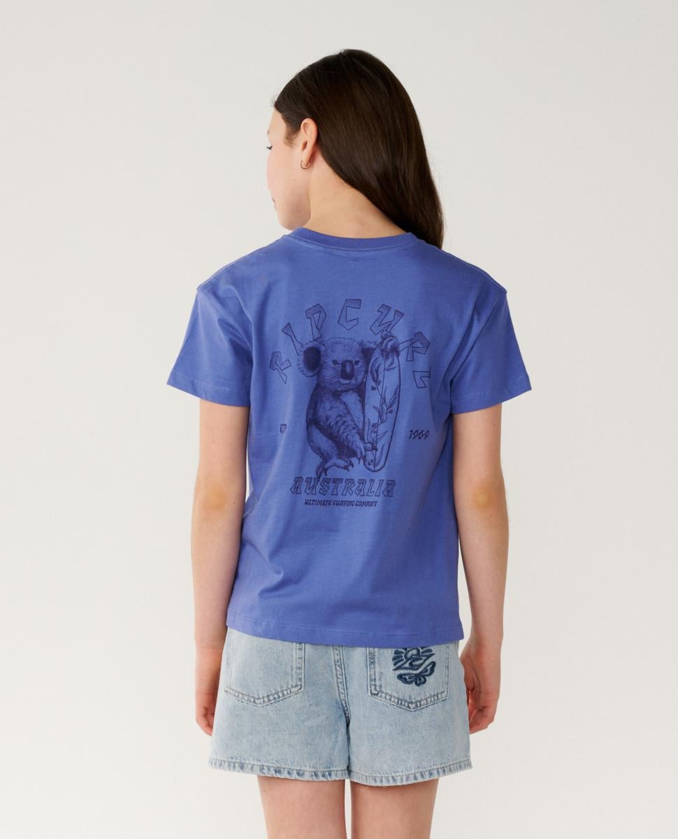 Rip Curl Koala Grip Tee-girl Bleached Blue. Rip Curl Tees in Girls Tees & Girls T-shirts & Singlets. Code: 04UGTE