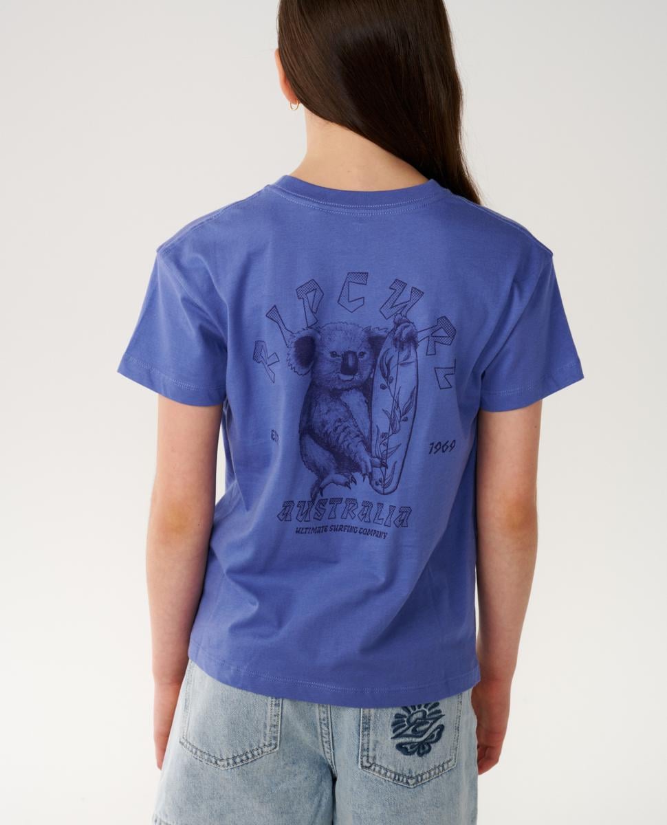 Rip Curl Koala Grip Tee-girl Bleached Blue. Rip Curl Tees in Girls Tees & Girls T-shirts & Singlets. Code: 04UGTE