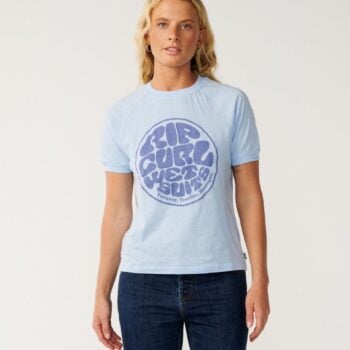 Rip Curl Sg Wettie Ringer Tee Sky Blue. Rip Curl Tees in Womens Tees & Womens T-shirts & Singlets. Code: 0K6WTE