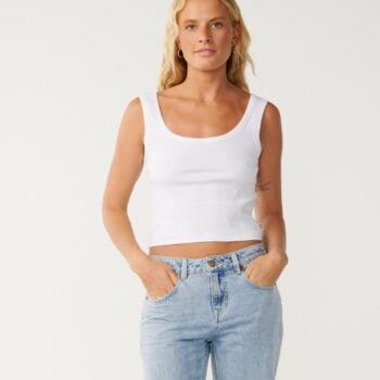 Rip Curl Classic Ribbed Tank White. Rip Curl Singlets & Tanks in Womens Singlets & Tanks & Womens T-shirts & Singlets. Code: 0Q2WTE