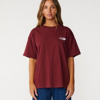 Rip Curl Rc Evolution Tee Burgundy. Rip Curl Tees in Womens Tees & Womens T-shirts & Singlets. Code: 0UQWTE
