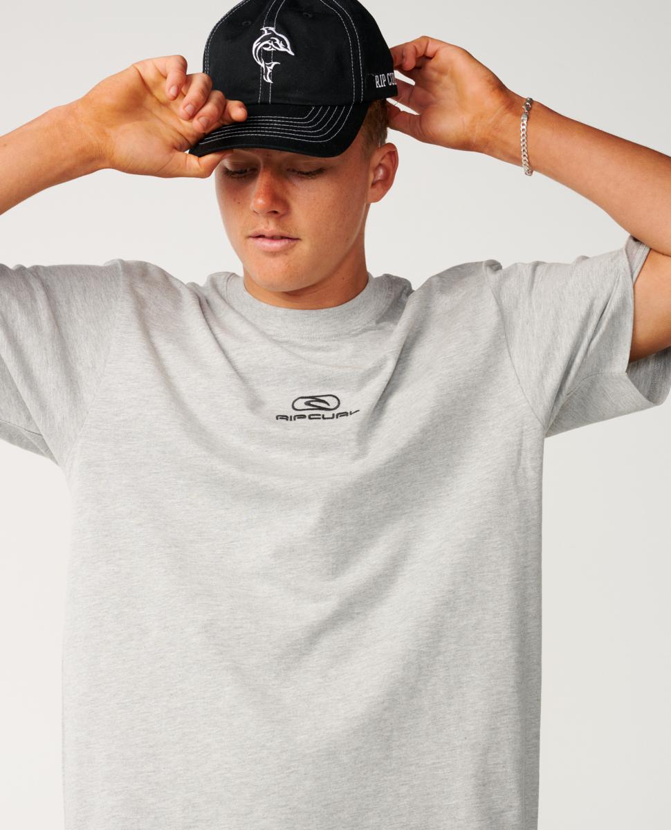 Rip Curl Pill Icon Tee Grey Marle. Rip Curl Tees in Mens Tees & Mens T-shirts & Singlets. Code: 106MTE