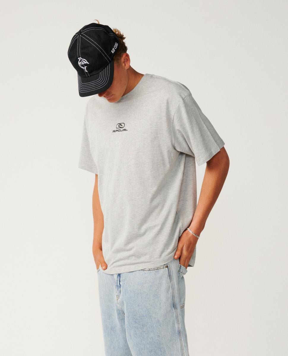 Rip Curl Pill Icon Tee Grey Marle. Rip Curl Tees in Mens Tees & Mens T-shirts & Singlets. Code: 106MTE