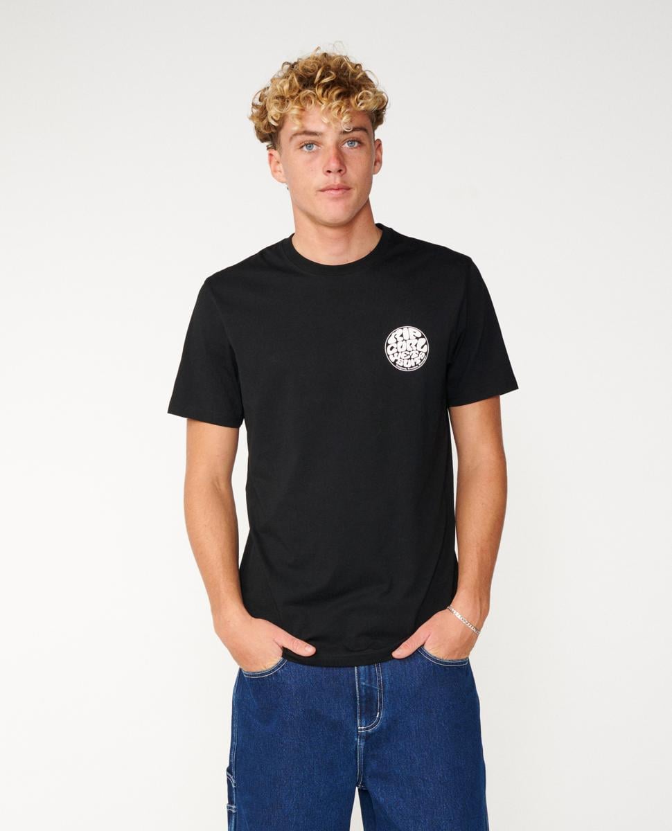 Rip Curl Wettie Icon Tee Black. Rip Curl Tees in Mens Tees & Mens T-shirts & Singlets. Code: 10VMTE