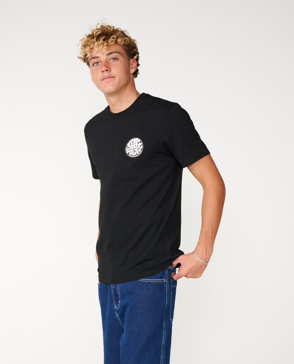 Rip Curl Wettie Icon Tee Black. Rip Curl Tees in Mens Tees & Mens T-shirts & Singlets. Code: 10VMTE