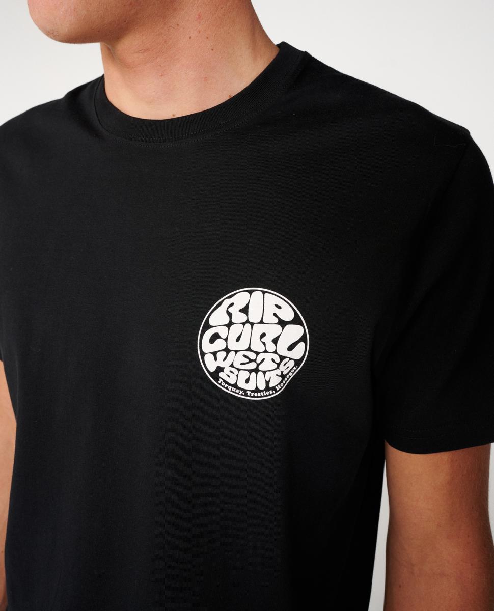 Rip Curl Wettie Icon Tee Black. Rip Curl Tees in Mens Tees & Mens T-shirts & Singlets. Code: 10VMTE