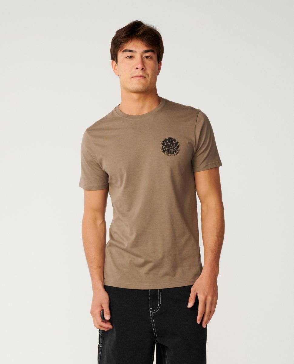 Rip Curl Wettie Icon Tee Walnut. Rip Curl Tees in Mens Tees & Mens T-shirts & Singlets. Code: 10VMTE