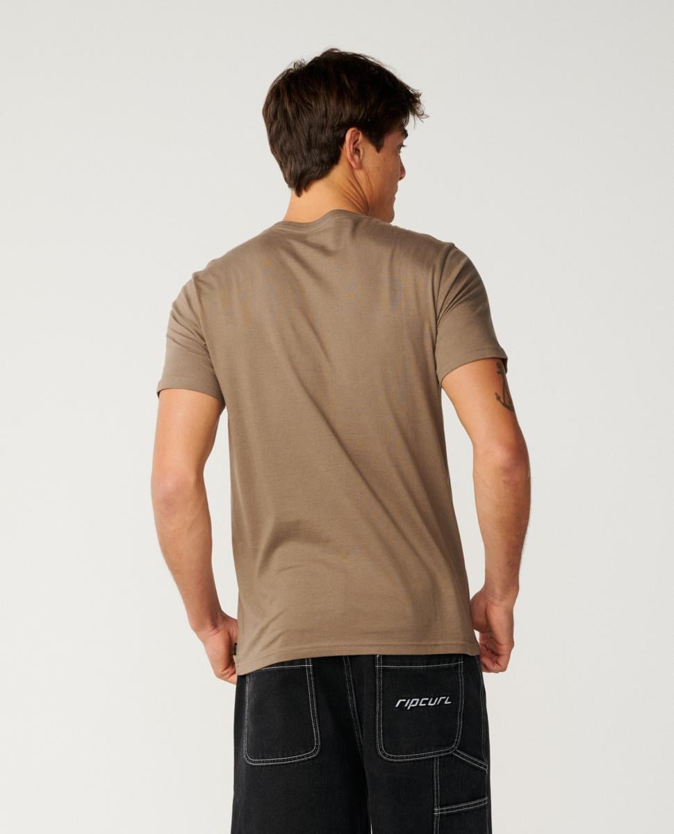 Rip Curl Wettie Icon Tee Walnut. Rip Curl Tees in Mens Tees & Mens T-shirts & Singlets. Code: 10VMTE