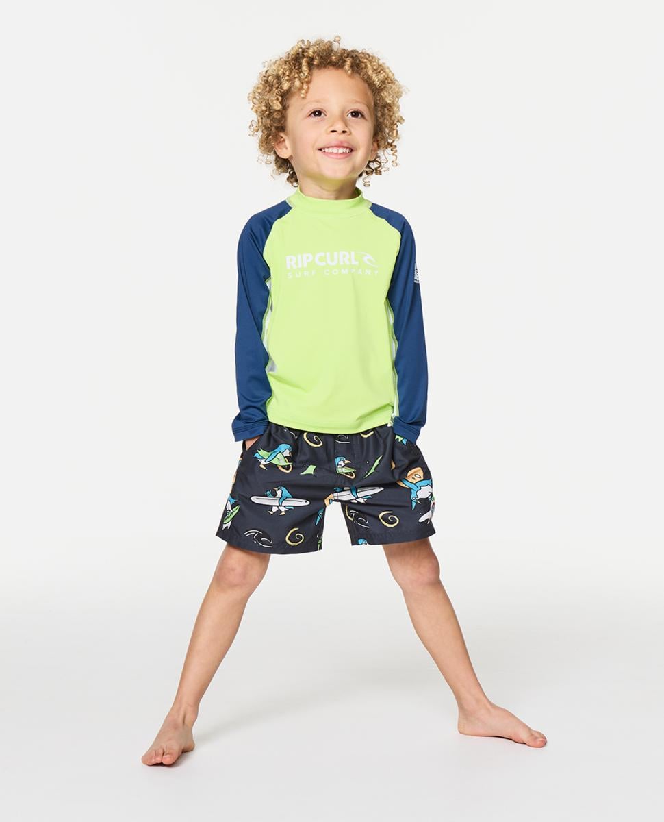 Rip Curl Shock Upf L/s-boy Navy/lime. Rip Curl Rashvests in Toddlers Rashvests & Toddlers Wetsuits. Code: 11DTRV