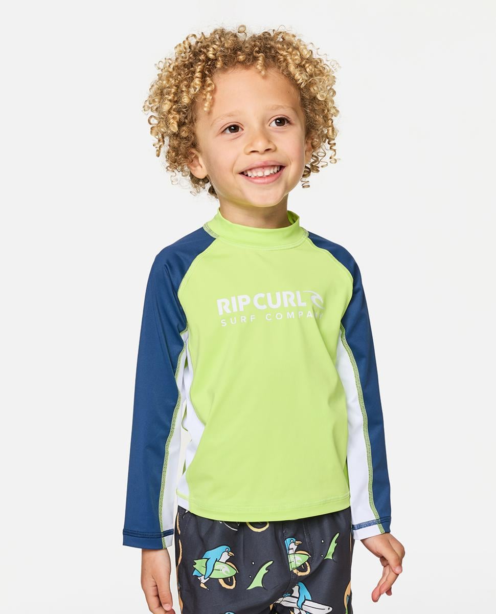 Rip Curl Shock Upf L/s-boy Navy/lime. Rip Curl Rashvests in Toddlers Rashvests & Toddlers Wetsuits. Code: 11DTRV