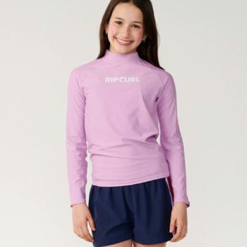 Rip Curl Classic Surf Ls Rash Vest Lilac. Rip Curl Rashvests in Girls Rashvests & Girls Wetsuits. Code: 128GRV