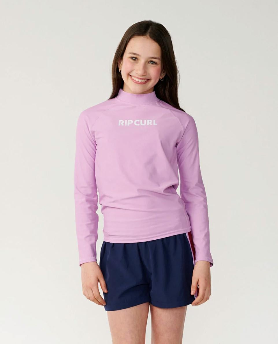 Rip Curl Classic Surf Ls Rash Vest Lilac. Rip Curl Rashvests in Girls Rashvests & Girls Wetsuits. Code: 128GRV