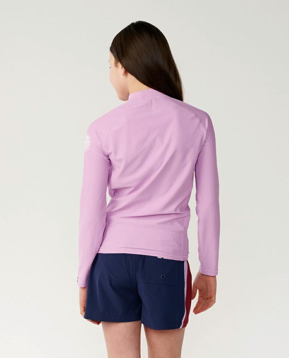 Rip Curl Classic Surf Ls Rash Vest Lilac. Rip Curl Rashvests in Girls Rashvests & Girls Wetsuits. Code: 128GRV