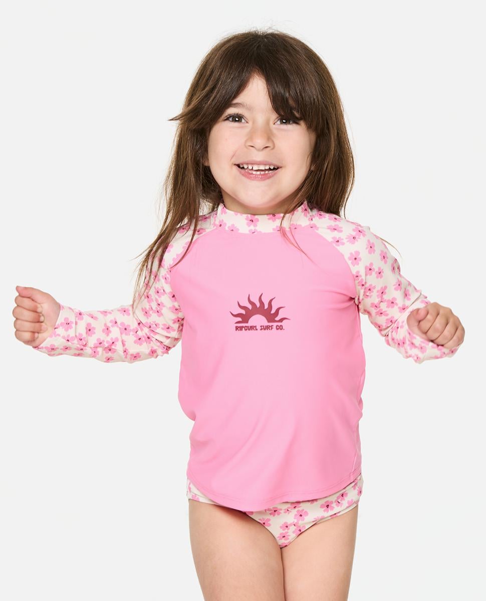 Rip Curl Party Wave 2 Piece Set - Peach. Rip Curl Rashvests in Toddlers Rashvests & Toddlers Wetsuits. Code: 147JRV