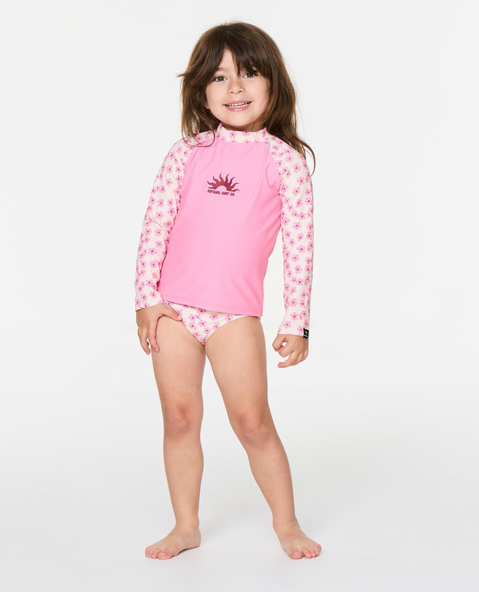 Rip Curl Party Wave 2 Piece Set - Peach. Rip Curl Rashvests in Toddlers Rashvests & Toddlers Wetsuits. Code: 147JRV