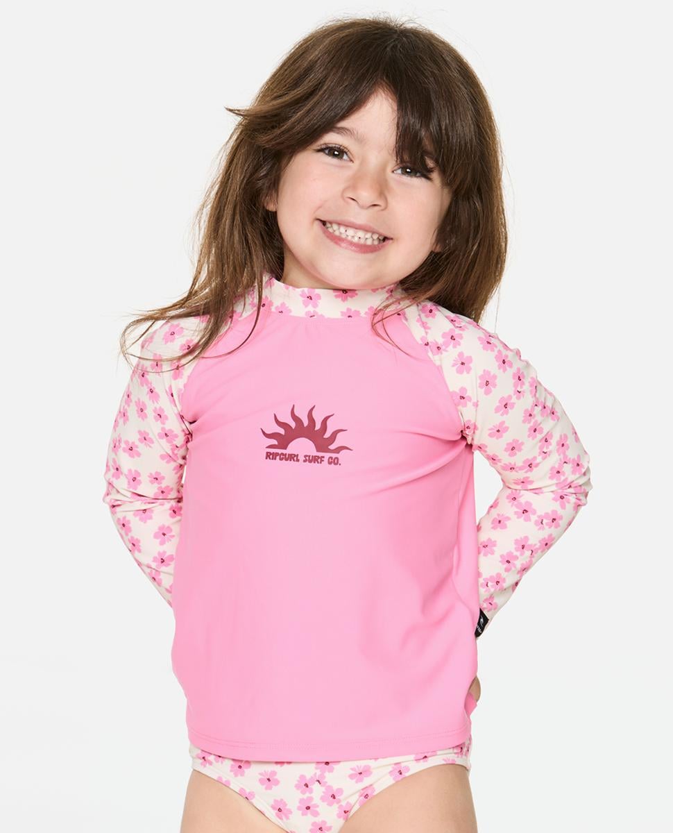 Rip Curl Party Wave 2 Piece Set - Peach. Rip Curl Rashvests in Toddlers Rashvests & Toddlers Wetsuits. Code: 147JRV