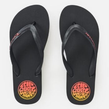Rip Curl Icons Of Surf Bloom Open Toe Thongs Black/orange. Rip Curl Thongs in Mens Thongs & Mens Footwear. Code: 1AKMOT