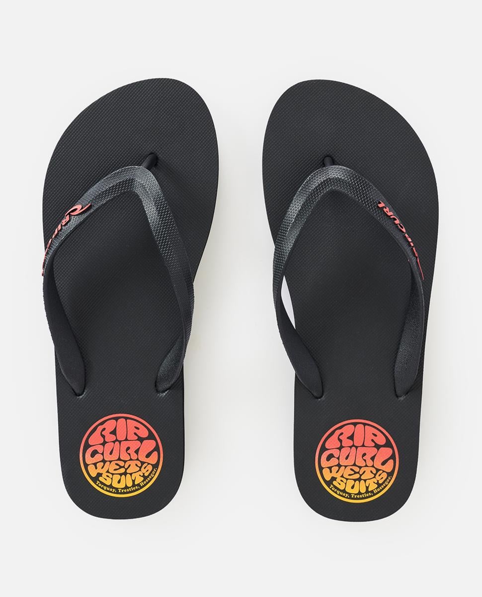 Rip Curl Icons Of Surf Bloom Open Toe Thongs Black/orange. Rip Curl Thongs in Mens Thongs & Mens Footwear. Code: 1AKMOT