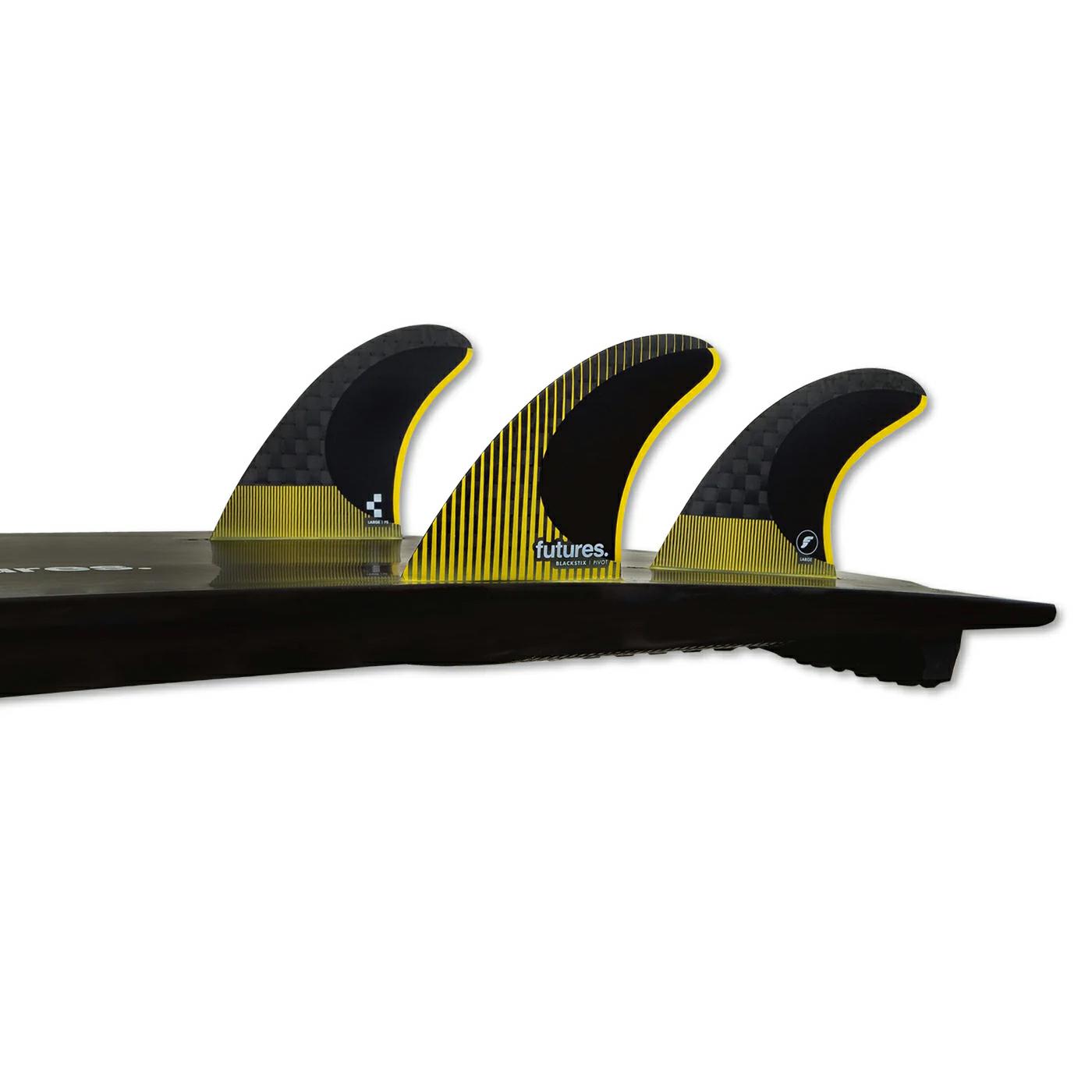 Futures Fins P8 Blackstix Pivot Thruster Yellow. Futures Fins Fins in Boardsports Fins & Boardsports Surf. Code: 467846800