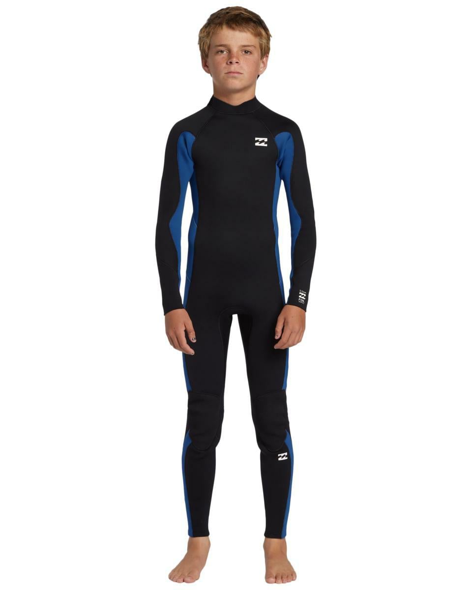 Quiksilver Boy`s 4/3mm Foil Back Zip Wetsuit Mid Blue. Quiksilver Steamers in Boys Steamers & Boys Wetsuits. Code: ABBW100143