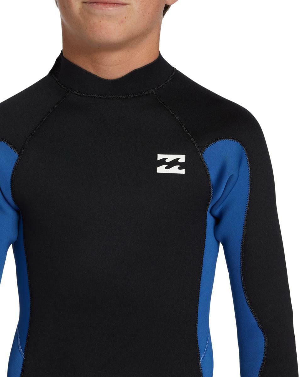 Quiksilver Boy`s 4/3mm Foil Back Zip Wetsuit Mid Blue. Quiksilver Steamers in Boys Steamers & Boys Wetsuits. Code: ABBW100143