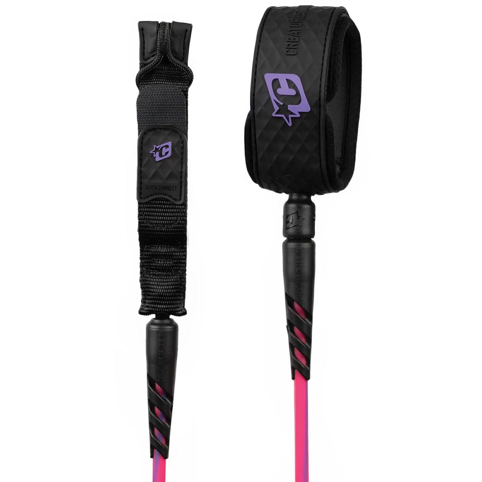 Creatures Of Leisure Reliance 2.0 Standard Duty 6ft Leash Bubblegum Twist Blk. Creatures Of Leisure Legropes in Boardsports Legropes & Boardsports Surf. Code: LRS2606