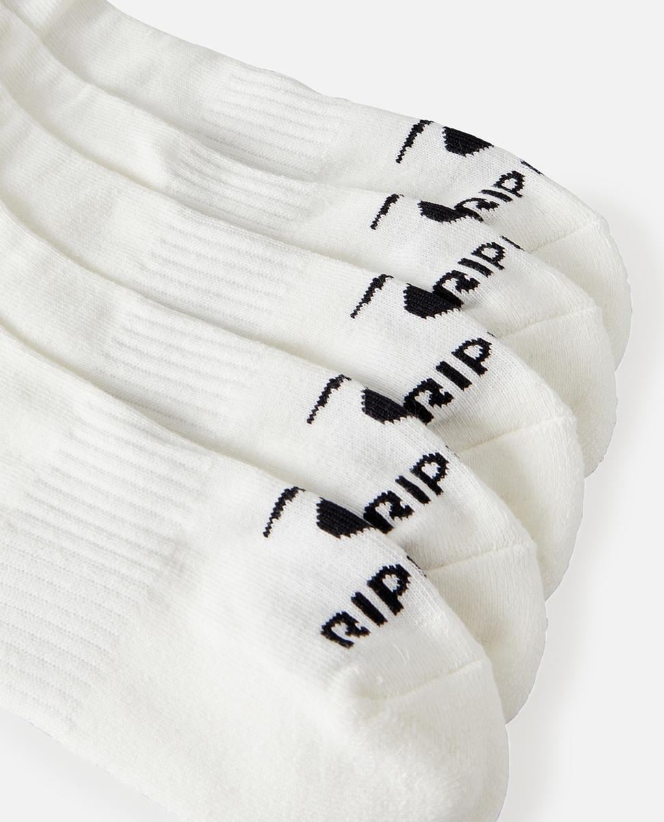 Rip Curl Brand Ankle Sock 5-pk White. Rip Curl Socks, Underwear, Pyjamas in Mens Socks, Underwear, Pyjamas & Mens Footwear. Code: 006MSO