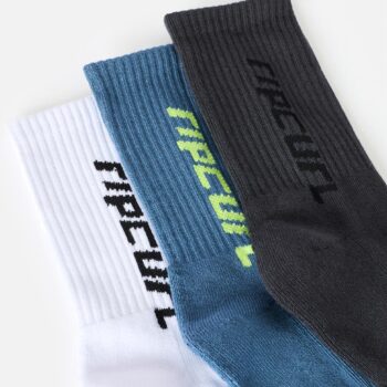 Rip Curl Logo Crew Sock 3-pk - Boy Black/multi. Rip Curl Socks, Underwear, Pyjamas in Boys Socks, Underwear, Pyjamas & Boys Footwear. Code: 008BSO