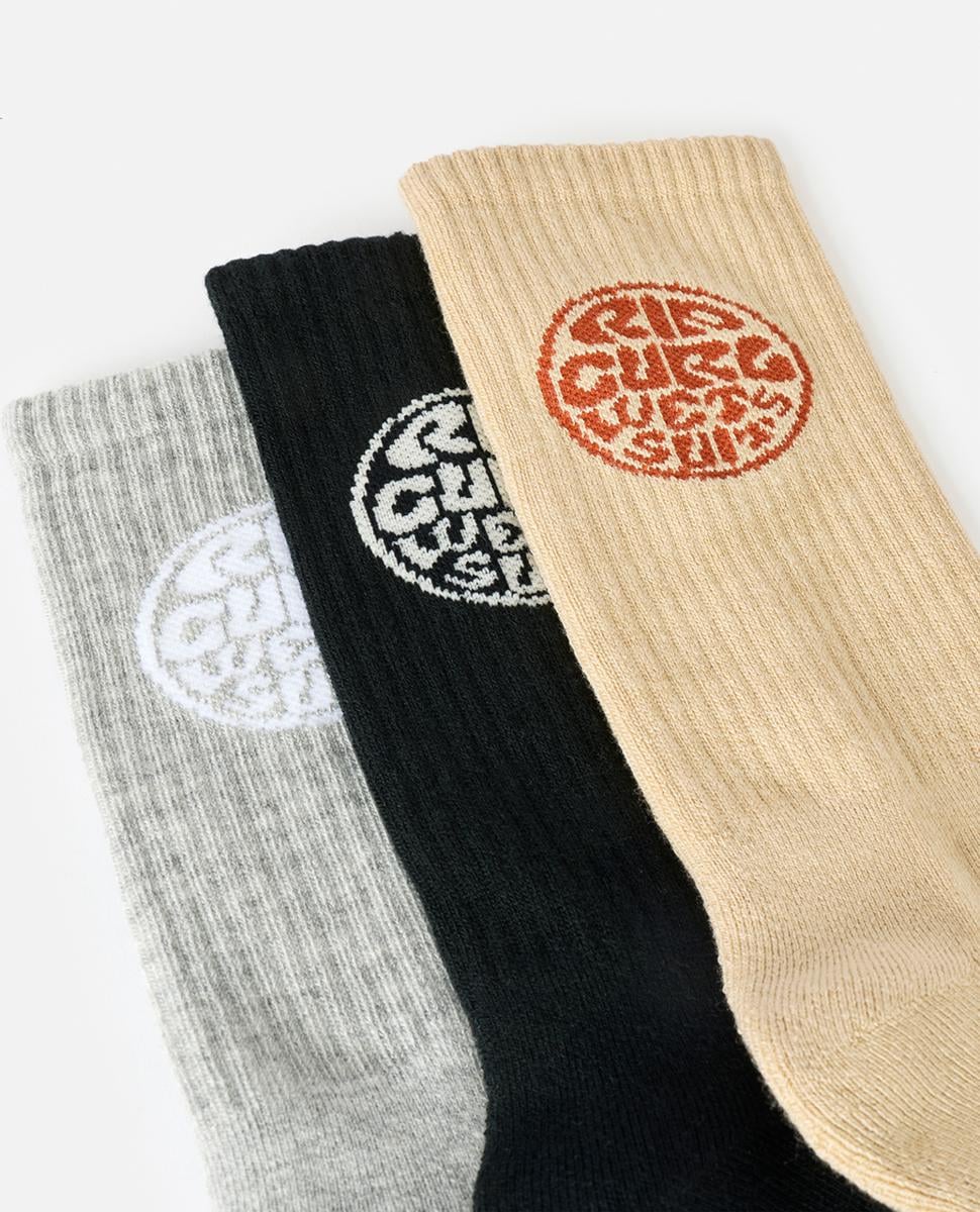 Rip Curl Wetty Crew Sock 3-pk Khaki Sand. Rip Curl Socks, Underwear, Pyjamas in Mens Socks, Underwear, Pyjamas & Mens Footwear. Code: 009MSO
