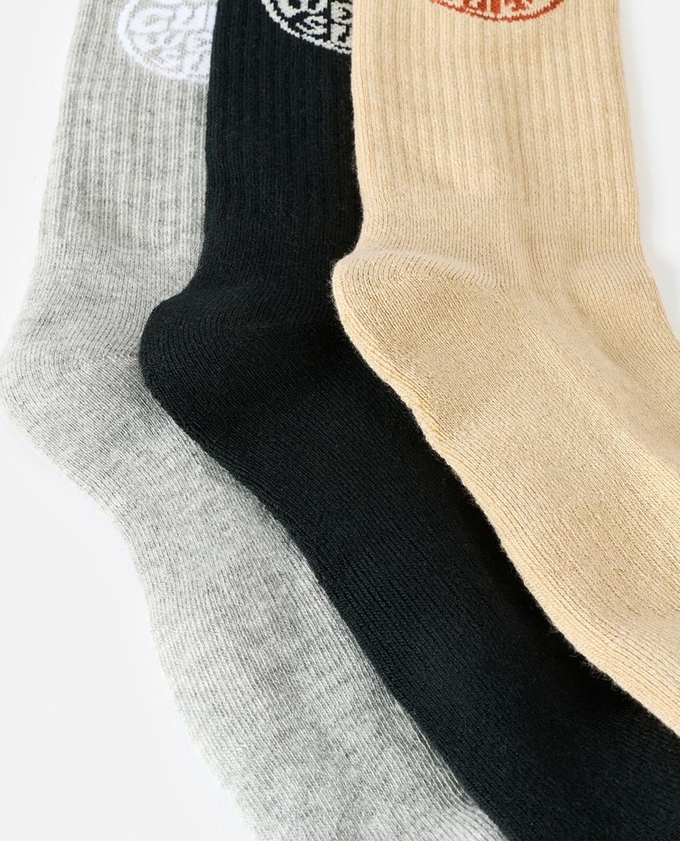 Rip Curl Wetty Crew Sock 3-pk Khaki Sand. Rip Curl Socks, Underwear, Pyjamas in Mens Socks, Underwear, Pyjamas & Mens Footwear. Code: 009MSO