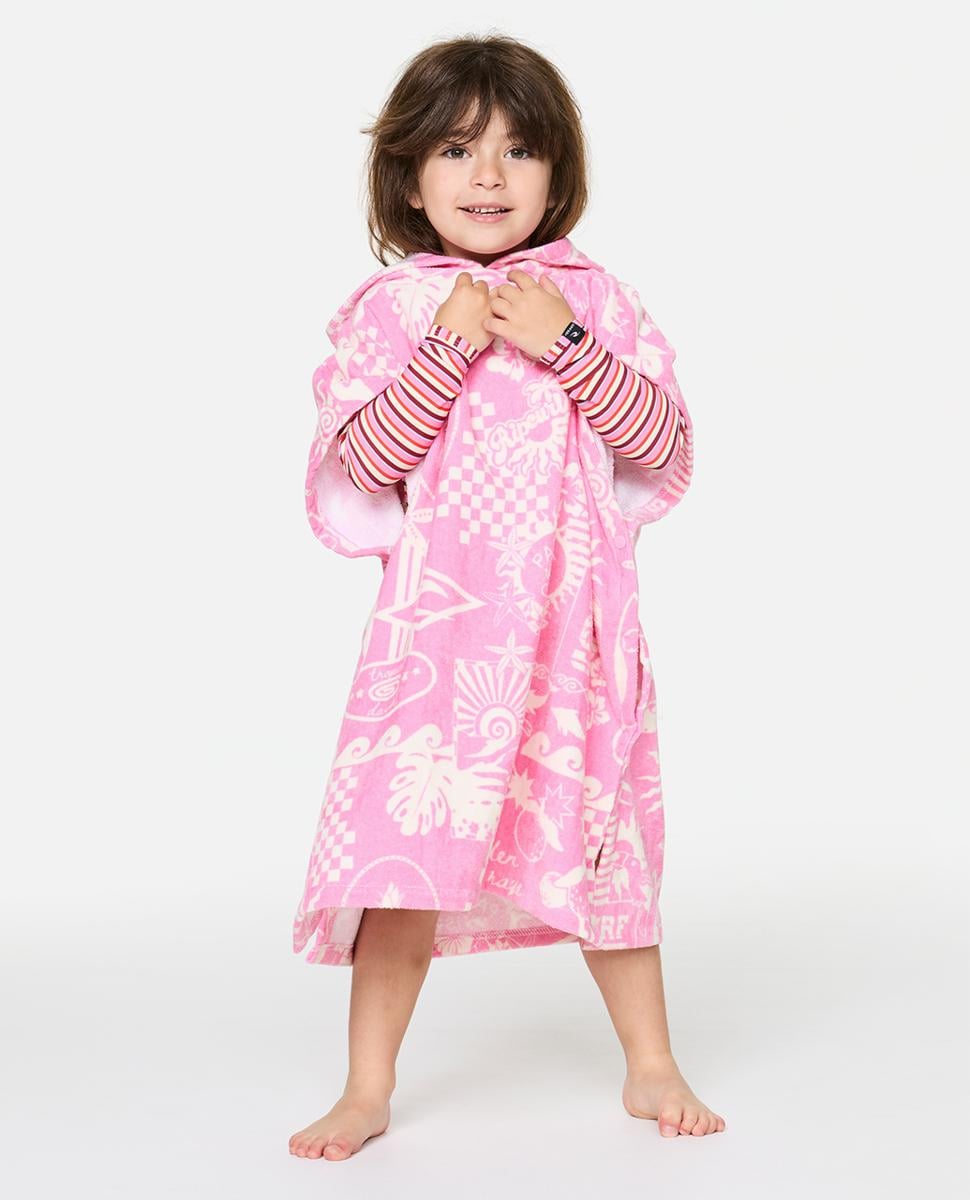 Rip Curl Mixed Snap Hooded Towel-girl (1-8years) Natural/pink. Rip Curl Towels - Hooded in Toddler Girls Towels - Hooded & Toddler Girls Accessories. Code: 00AJTO