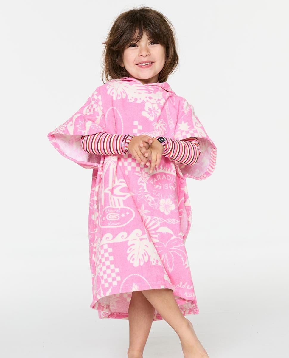 Rip Curl Mixed Snap Hooded Towel-girl (1-8years) Natural/pink. Rip Curl Towels - Hooded in Toddler Girls Towels - Hooded & Toddler Girls Accessories. Code: 00AJTO