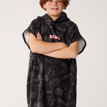 Rip Curl Sessions Hooded Towel - B Washed Black. Rip Curl Towels in Boys Towels & Boys Accessories. Code: 00DBTO