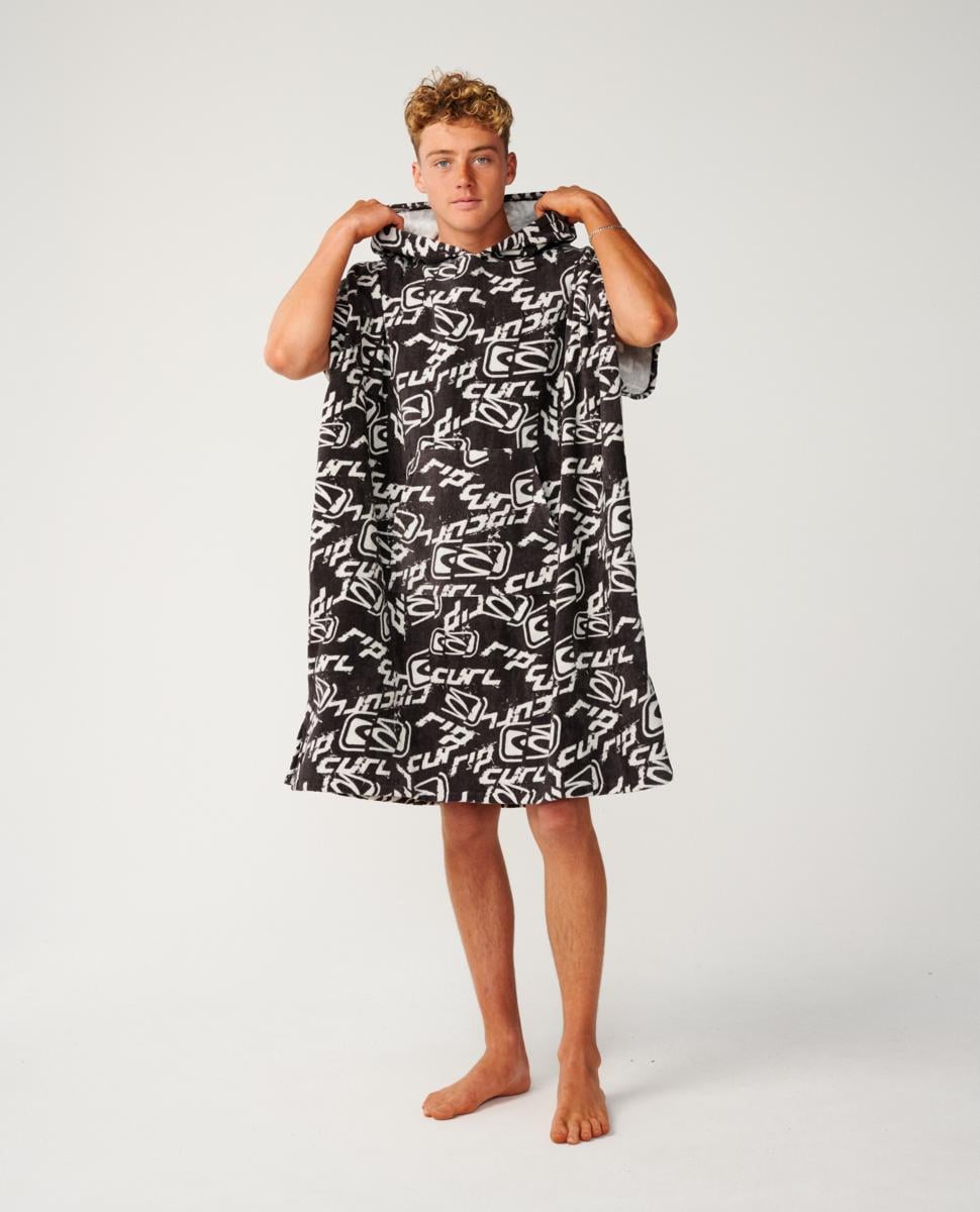 Rip Curl Sessions Hooded Towel Washed Black. Rip Curl Towels in Mens Towels & Mens Accessories. Code: 01RMTO