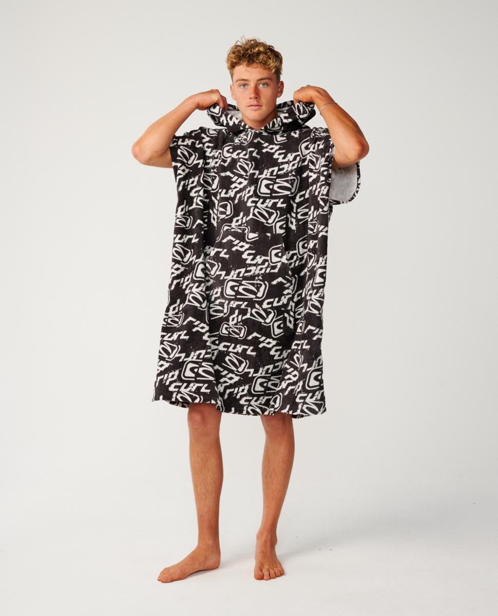 Rip Curl Sessions Hooded Towel Washed Black. Rip Curl Towels in Mens Towels & Mens Accessories. Code: 01RMTO