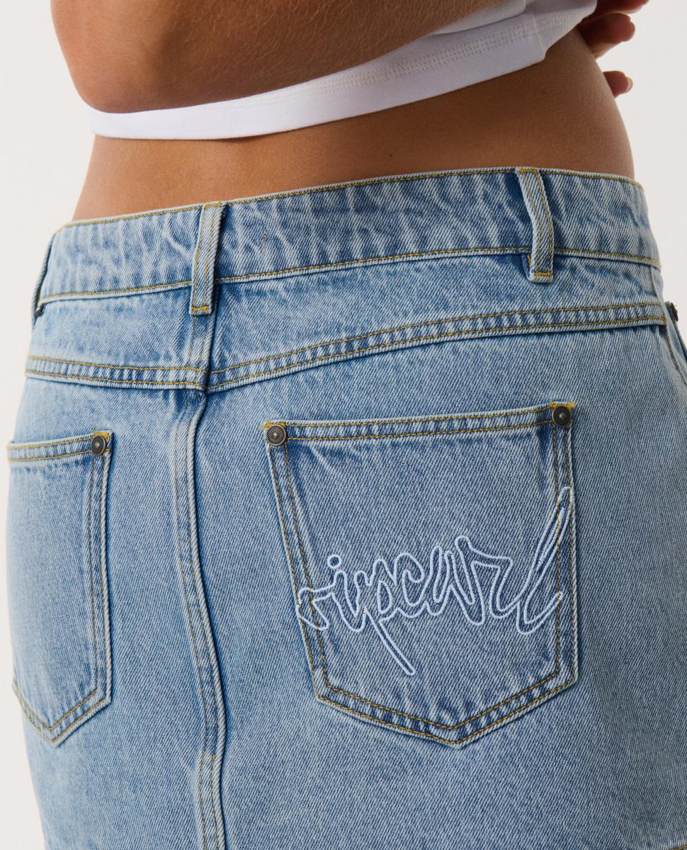 Rip Curl Archive: Denim Mini Skirt Washed Blue. Rip Curl Skirts in Womens Skirts & Womens Skirts, Dresses & Jumpsuits. Code: 03LWSK