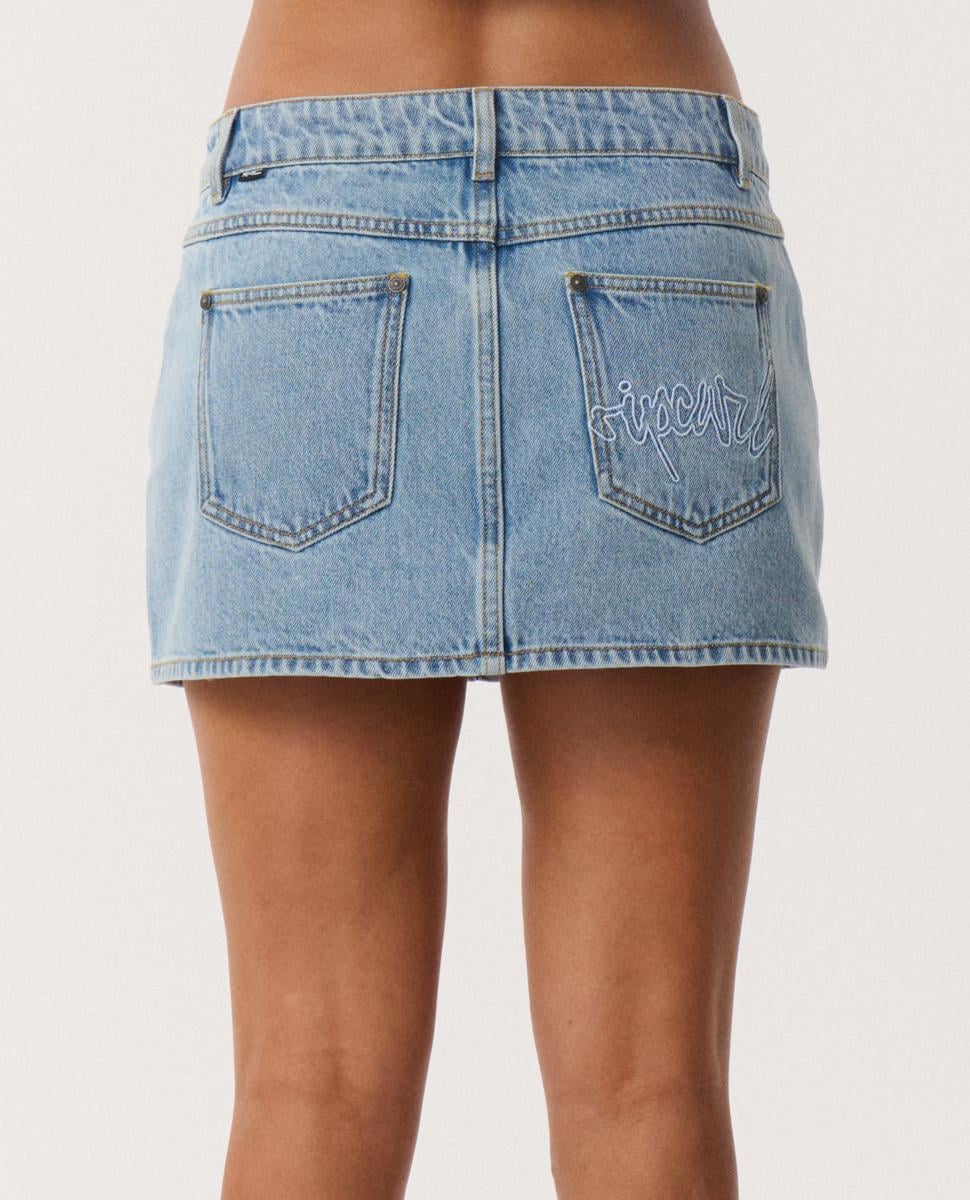 Rip Curl Archive: Denim Mini Skirt Washed Blue. Rip Curl Skirts in Womens Skirts & Womens Skirts, Dresses & Jumpsuits. Code: 03LWSK