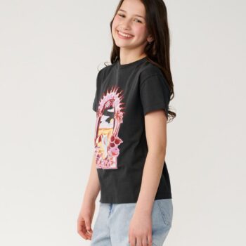 Rip Curl Costa Del Sol Band Tee - Washed Black. Rip Curl Tees in Girls Tees & Girls T-shirts & Singlets. Code: 07BGTE