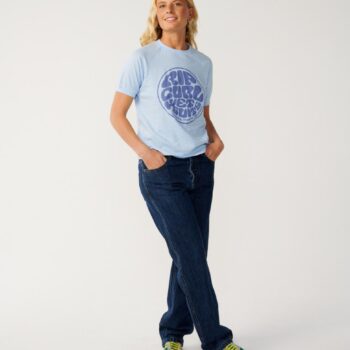 Rip Curl Sg Wettie Ringer Tee Sky Blue. Rip Curl Tees in Womens Tees & Womens T-shirts & Singlets. Code: 0K6WTE